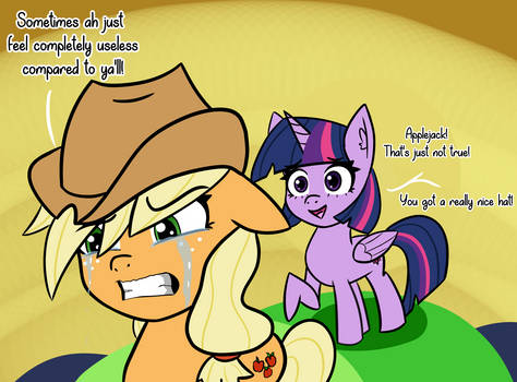 Twilight Sparkle helping her friend