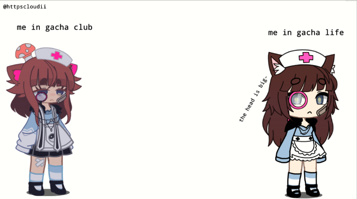 me in gacha club and me in gacha life- by httpscloudii on DeviantArt