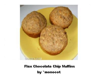 Flax Chocolate Chip Muffins