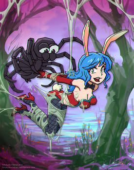 Wild Bunny Girl More Spider Bondage 2