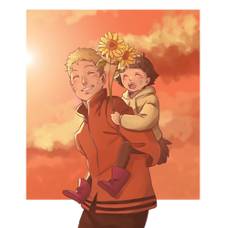 Naruto and Himawari