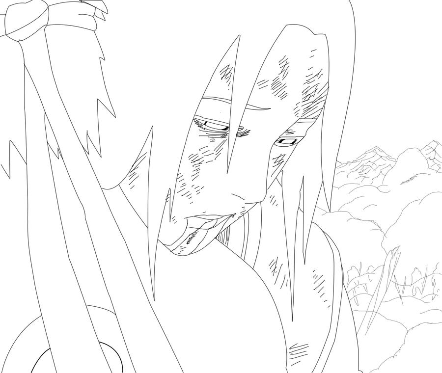 Naruto 614: Death of A Genius Lineart