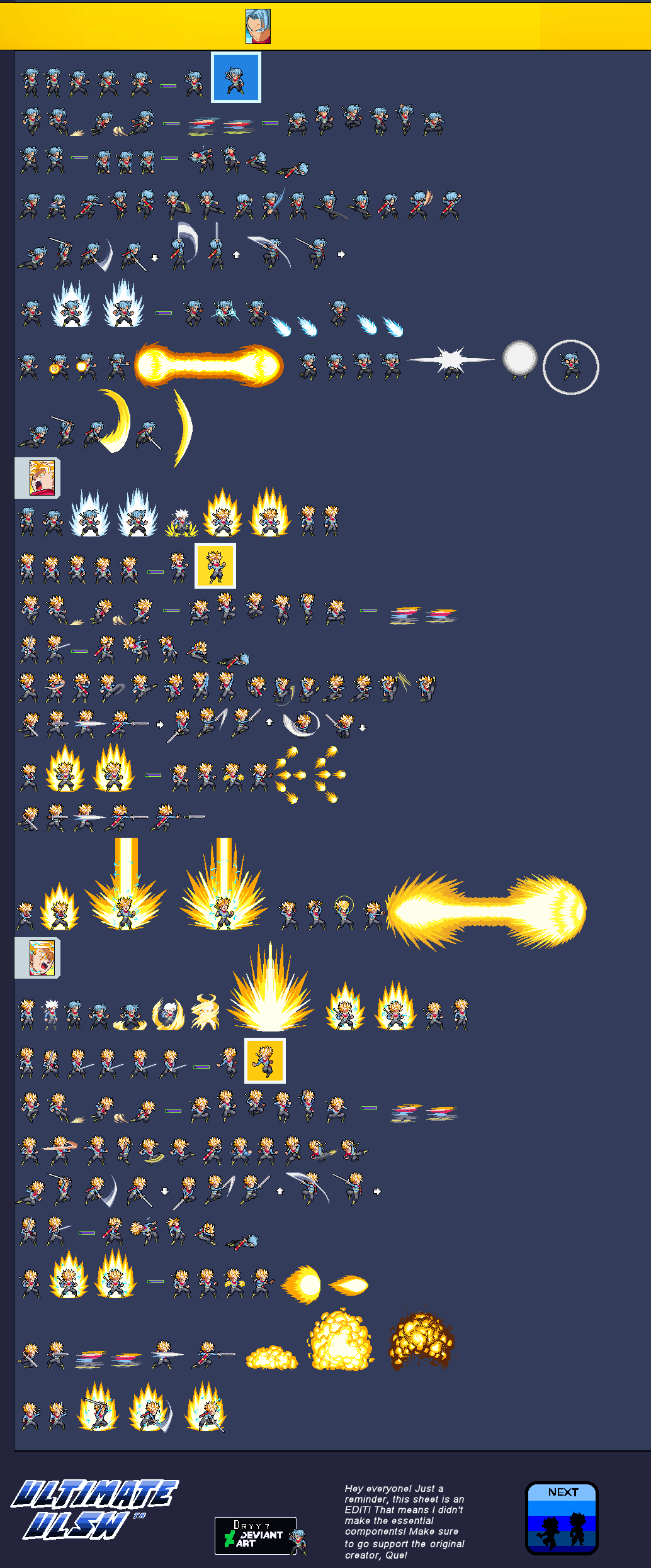 Trunks Future (Base,Ssj,Ssj2) Sprite Sheet ULSW by Dryy7 on DeviantArt