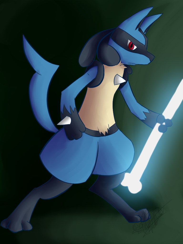 Lucario and Bone Rush