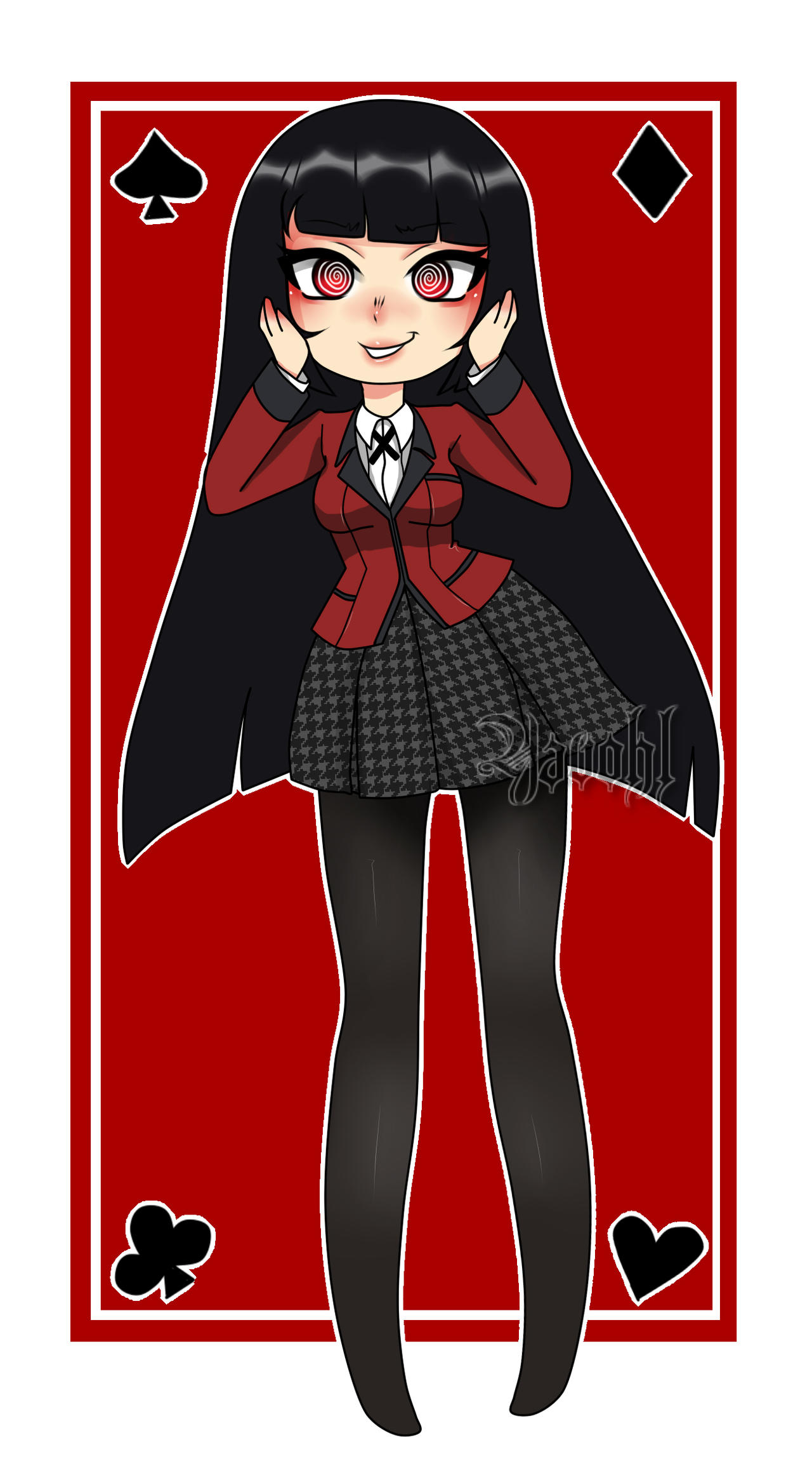 Yumeko Jabami Fan Art By Bxni holic On DeviantArt nareca-ocoitse-jabami-yumeko-fan-art