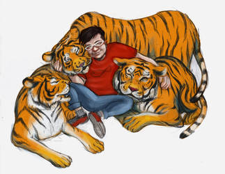 Isaac and his tigers