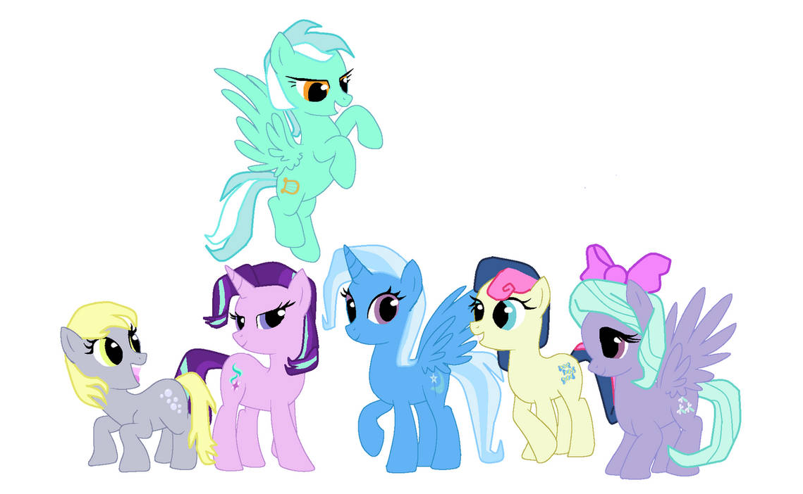 MLP AU-Mane 6 by PrincessStar022 on DeviantArt