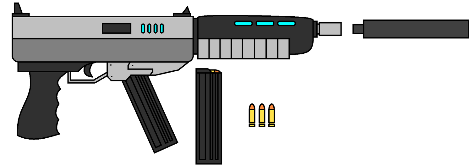 Machine Gun Gd GD-11 Sub-Machine Gun by GaryBones on DeviantArt