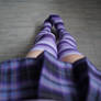 Purple socks and skirt