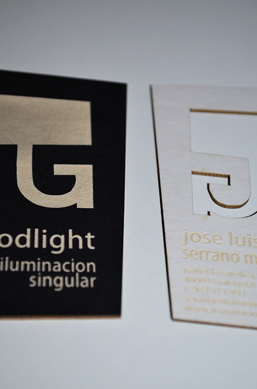 Goodlight business cards by Laserlab21