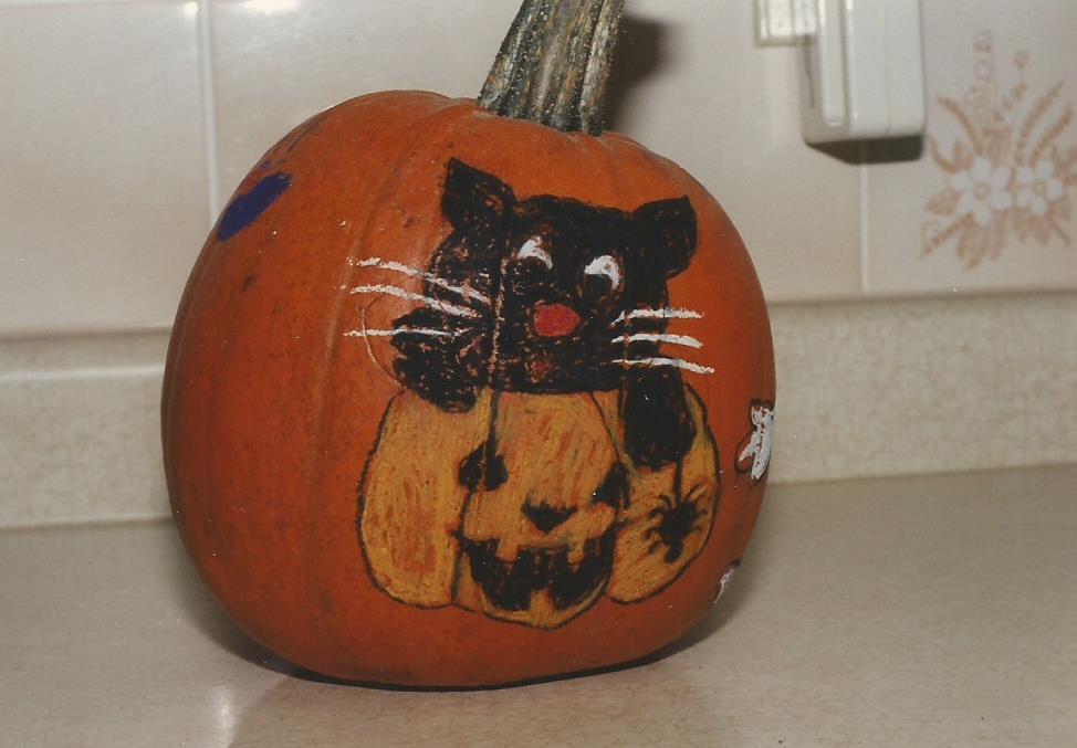 Old halloween pumpkin