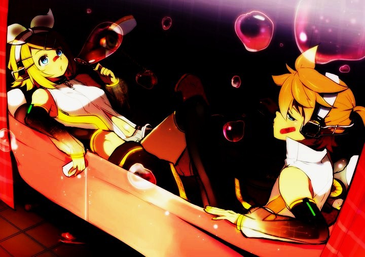 Rin and Len Kagamine bubbles