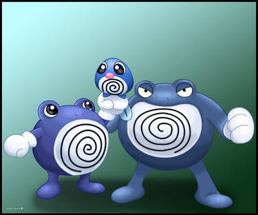 Poliwag, Poliwhirl and Poliwrath