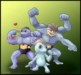 Machop, Machoke and Machamp