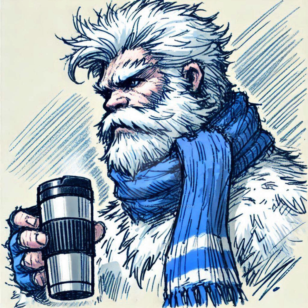 Yeti Man by elektrajade on DeviantArt
