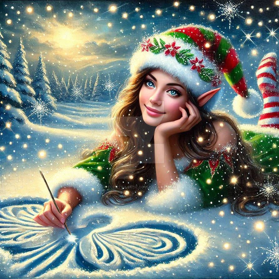 Angel Elf Snow Angel Elf by elektrajade on DeviantArt