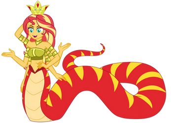 Sunset Shimmer, Lamia God-Queen [EQG Custom]