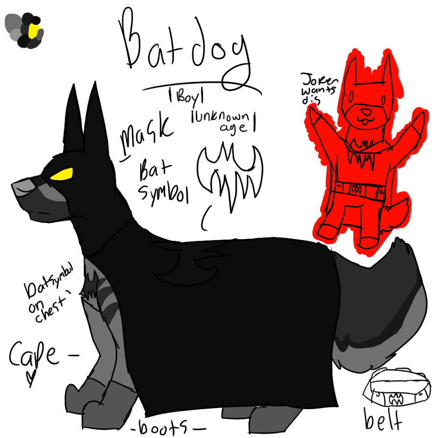 Batdaog Batdog Ref WIP by iCrackedCanine on DeviantArt