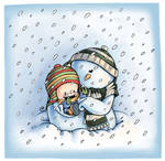 snowman by ma4u4a