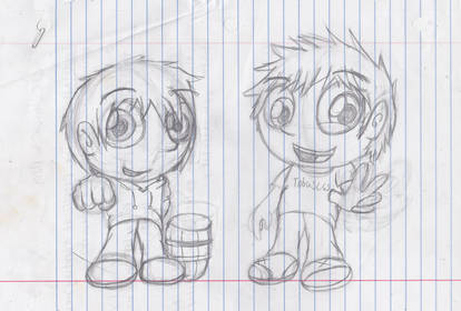 Toby and Pewds Sketch