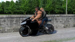 Biker On Road