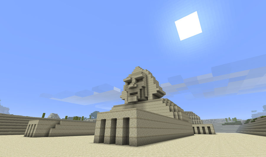 Pynx Minecraft My Minecraft Sphinx by Markside on DeviantArt