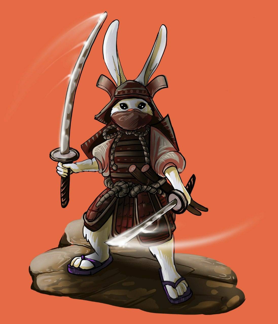 Samurai bunny by FaunTales on DeviantArt