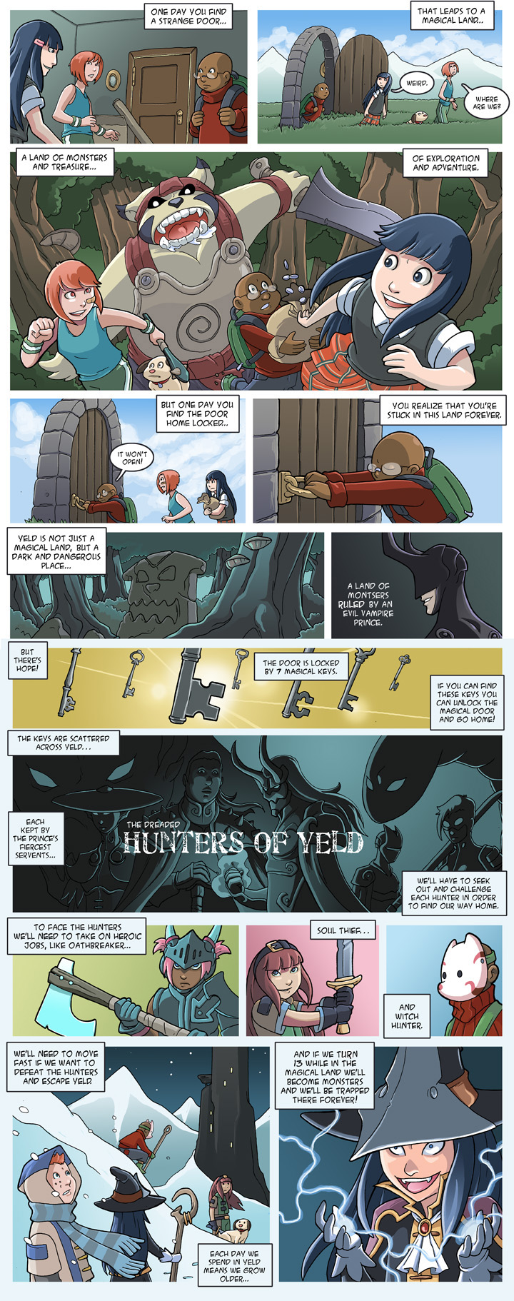 The Magical land of Yeld intro comic