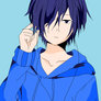 Blue Anime Guy ~ What Do You Want? (GIF)