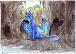 Avalon the blue - with BG by iellos