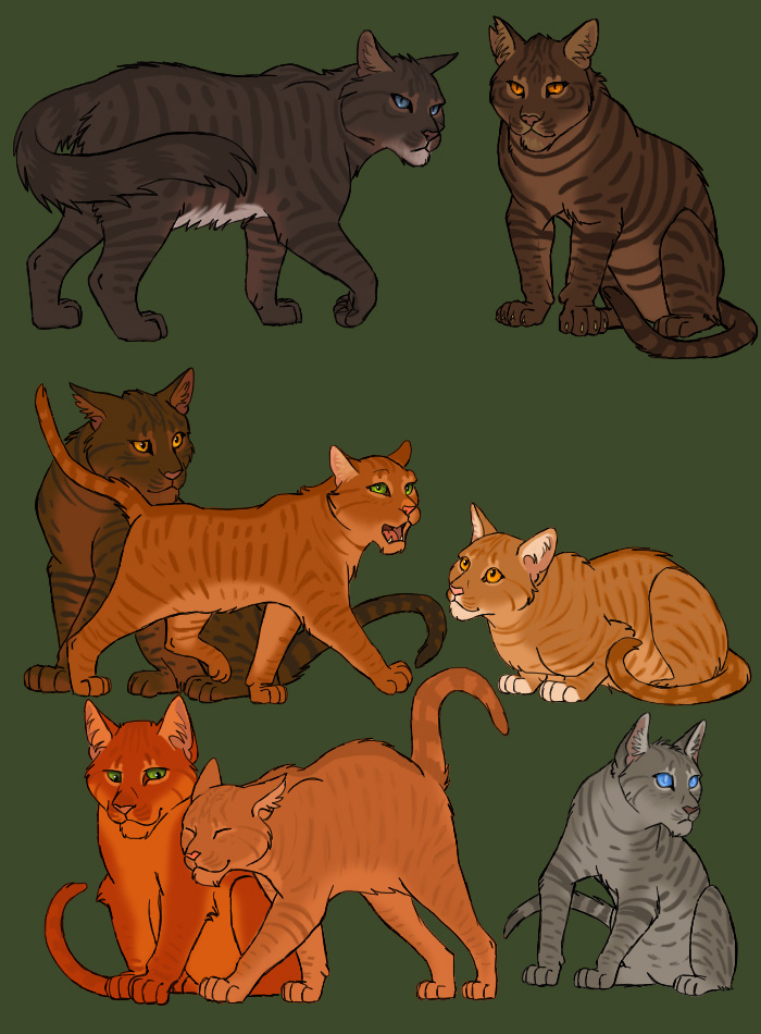 Warriors (Novel Series) Fan Art: lot of warrior cats