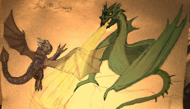 Draco VS Smaug (coloured)