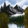 Mystic Mountain (in style of Bob Ross)