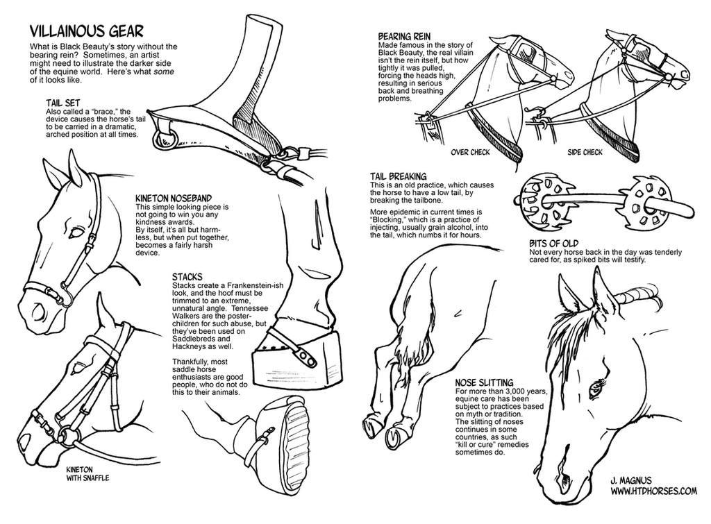 Drawing the Darker Side of Horse Gear