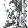 Slave Leia Sketchcard 3