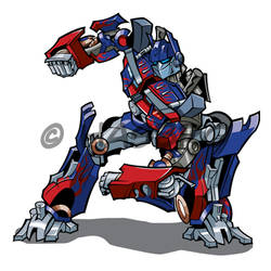 Optimus Prime by stratosmacca