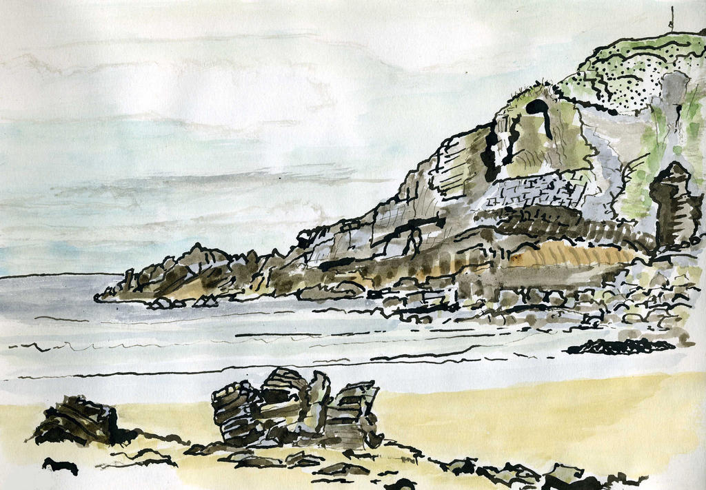Natural Arch Beach by merearthling on DeviantArt