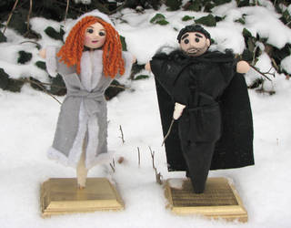 Game of Thrones Jon Snow and Ygritte Voodoo Dolls