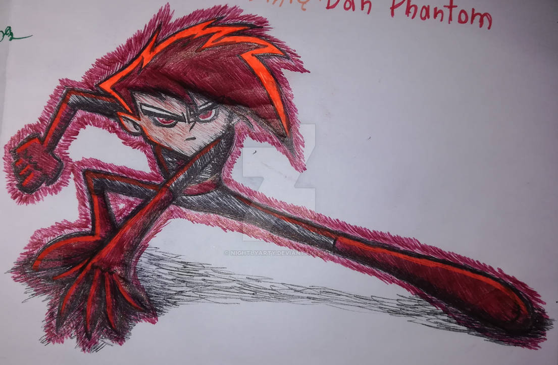 Red Danny Phantom by NightlyArty on DeviantArt