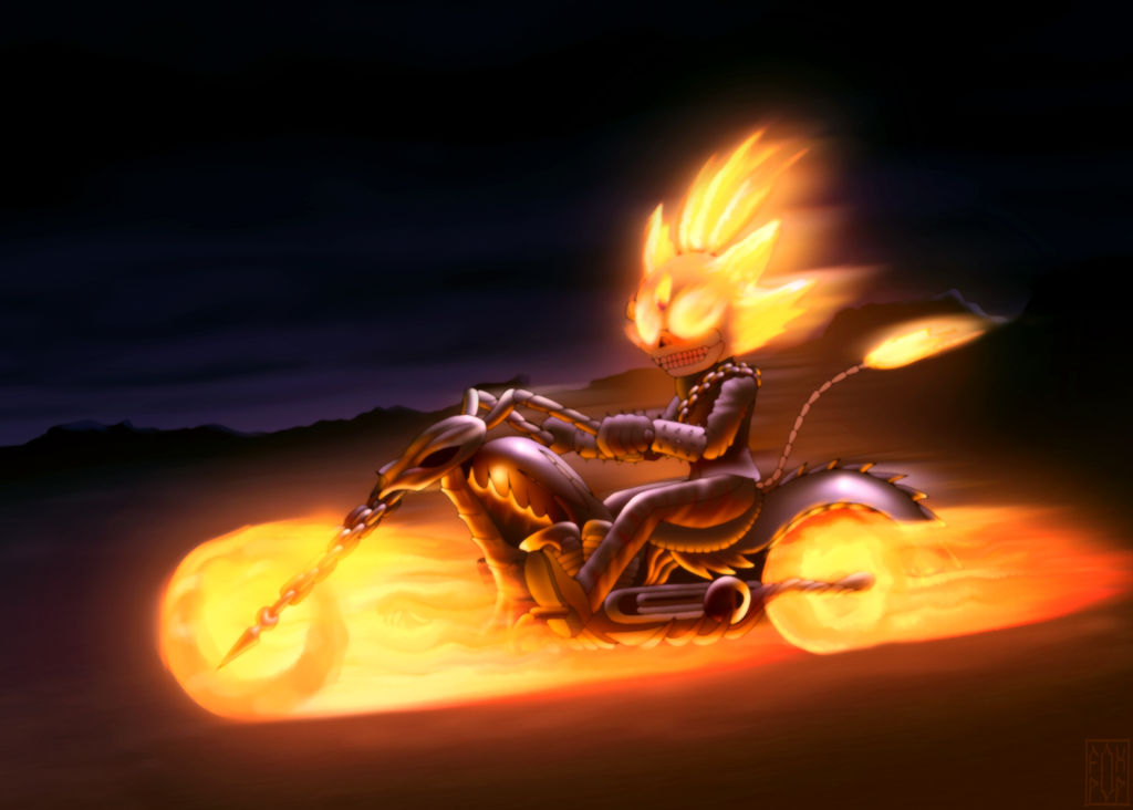 Ghost Rider by FOX-POP on DeviantArt