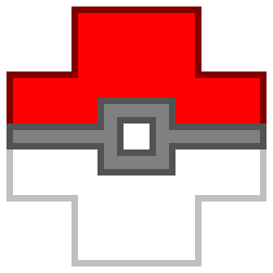 Pokeball Cross Badge