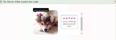 F2u Flower Shibe Custom Box Code