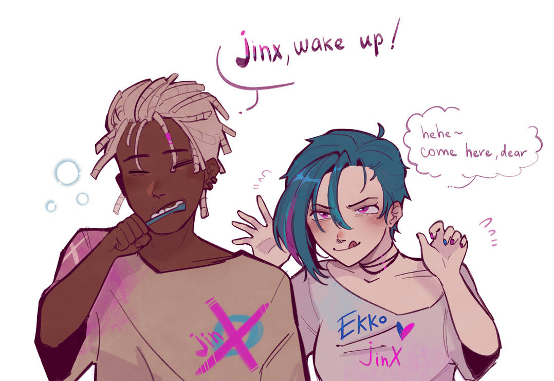 ekko and jinx x3 by hegaiii on DeviantArt