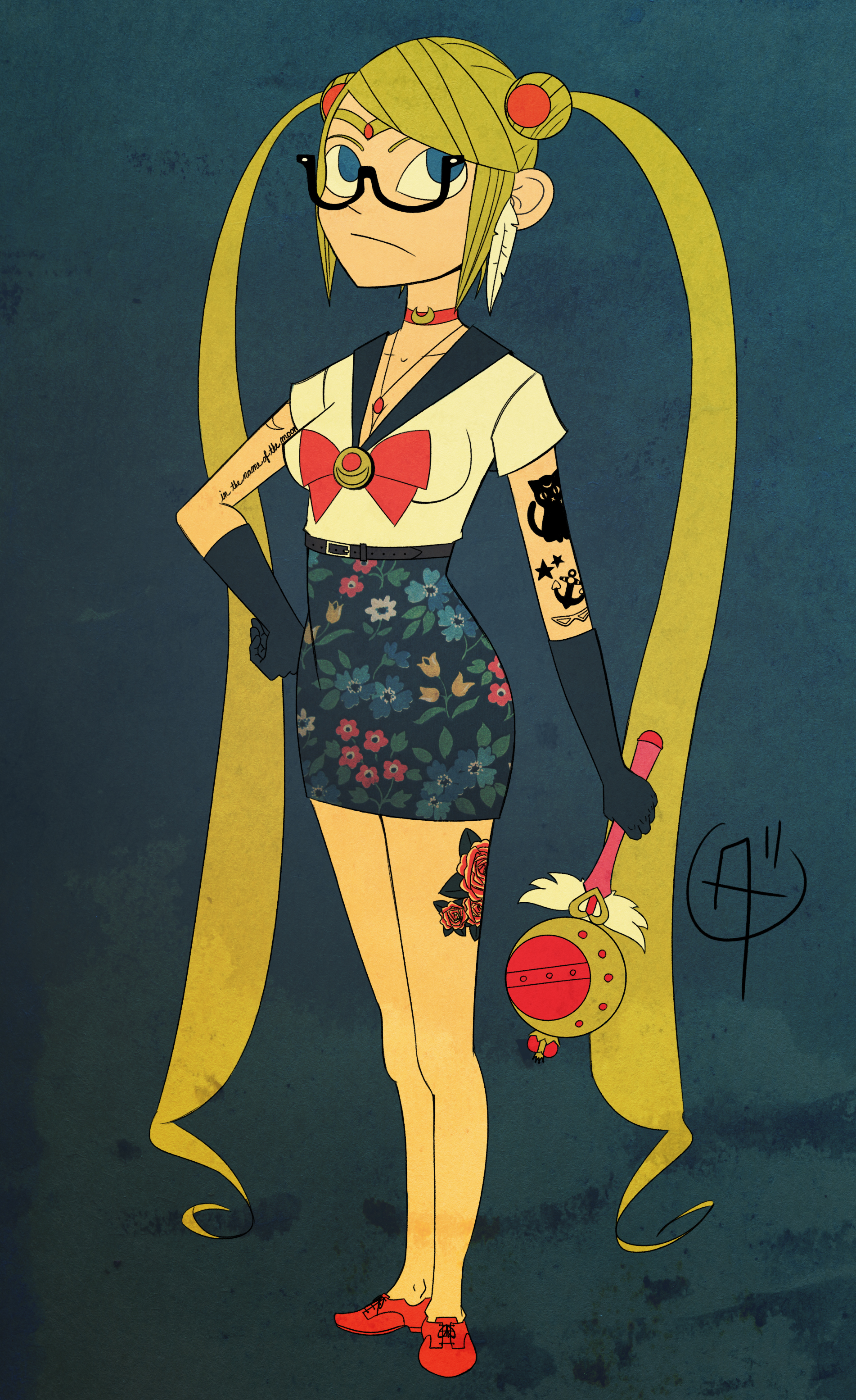 Sailor Hipster Moon