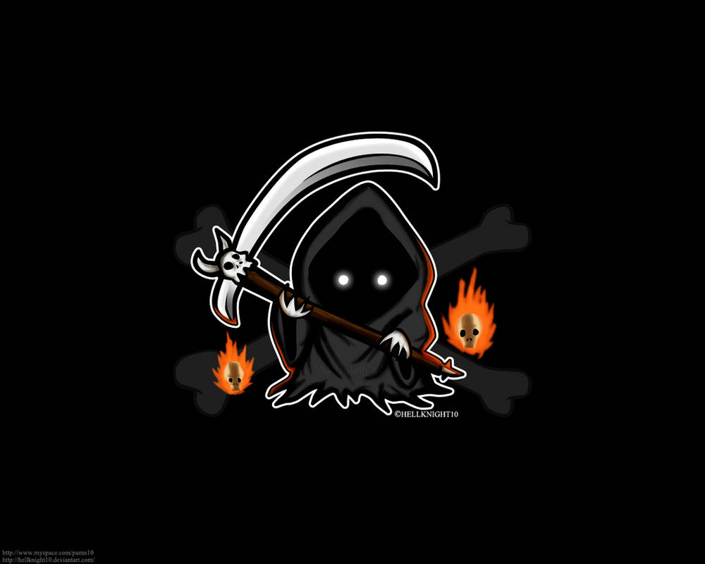 Little Grim Reaper Wallpaper by Hellknight10