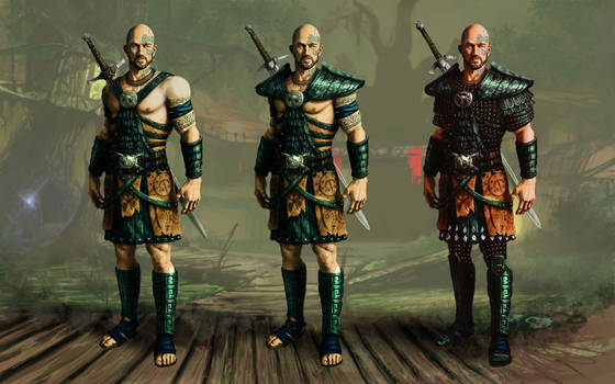 Swamp camp. Templar armor