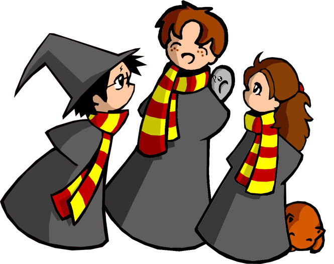 Chibi Harry, Ron and Hermione