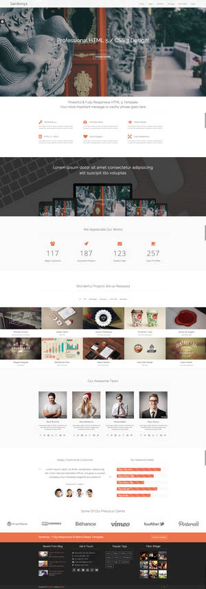 Sardonyx - Responsive HTML5/CSS3 Template