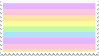pastel rainbow stamp by sinnamonstamps