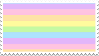 pastel rainbow stamp